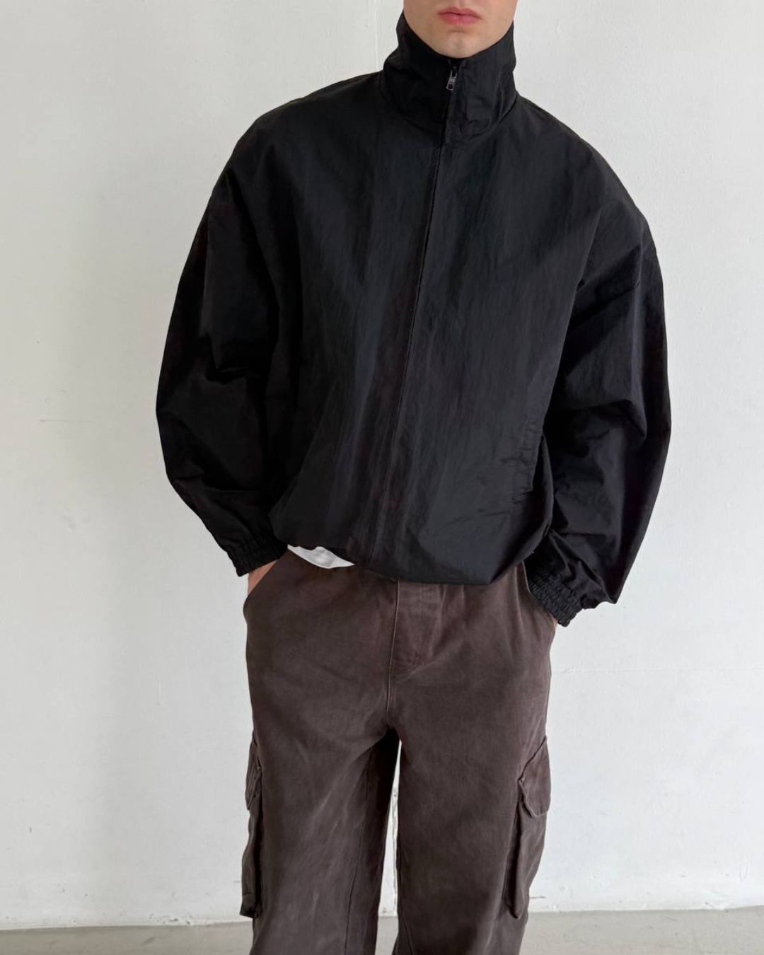 Track jacket nylon / black
