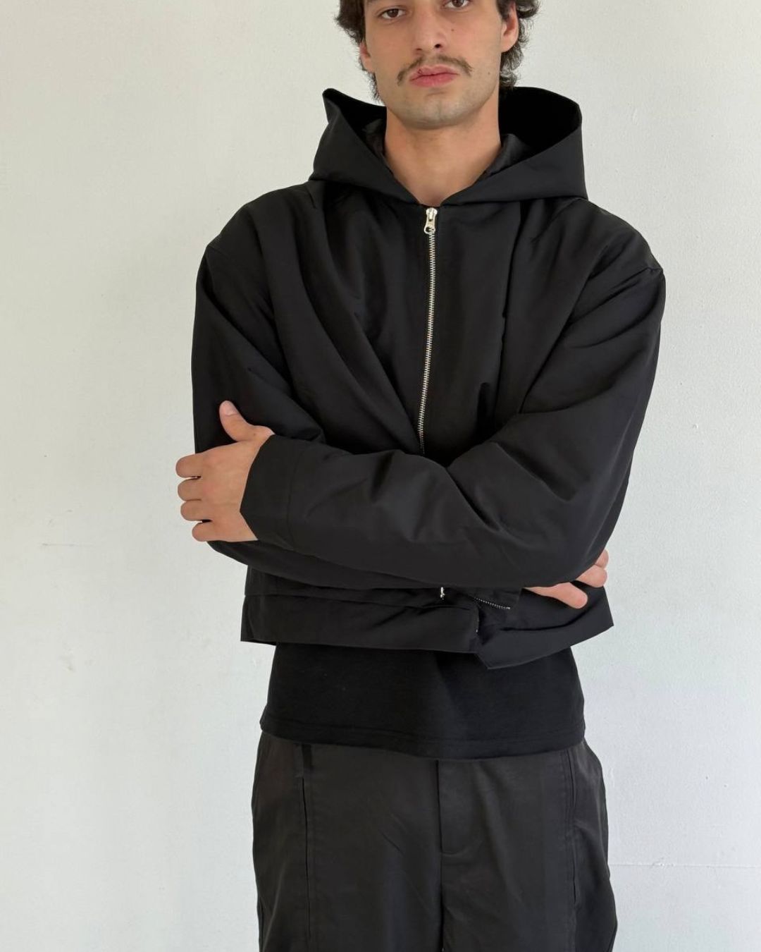 Nylon jacket cropped