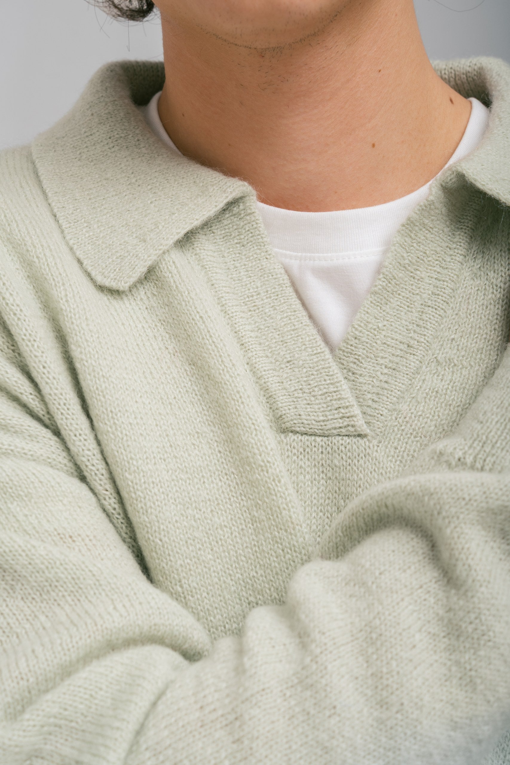 Mohair sweater mentol