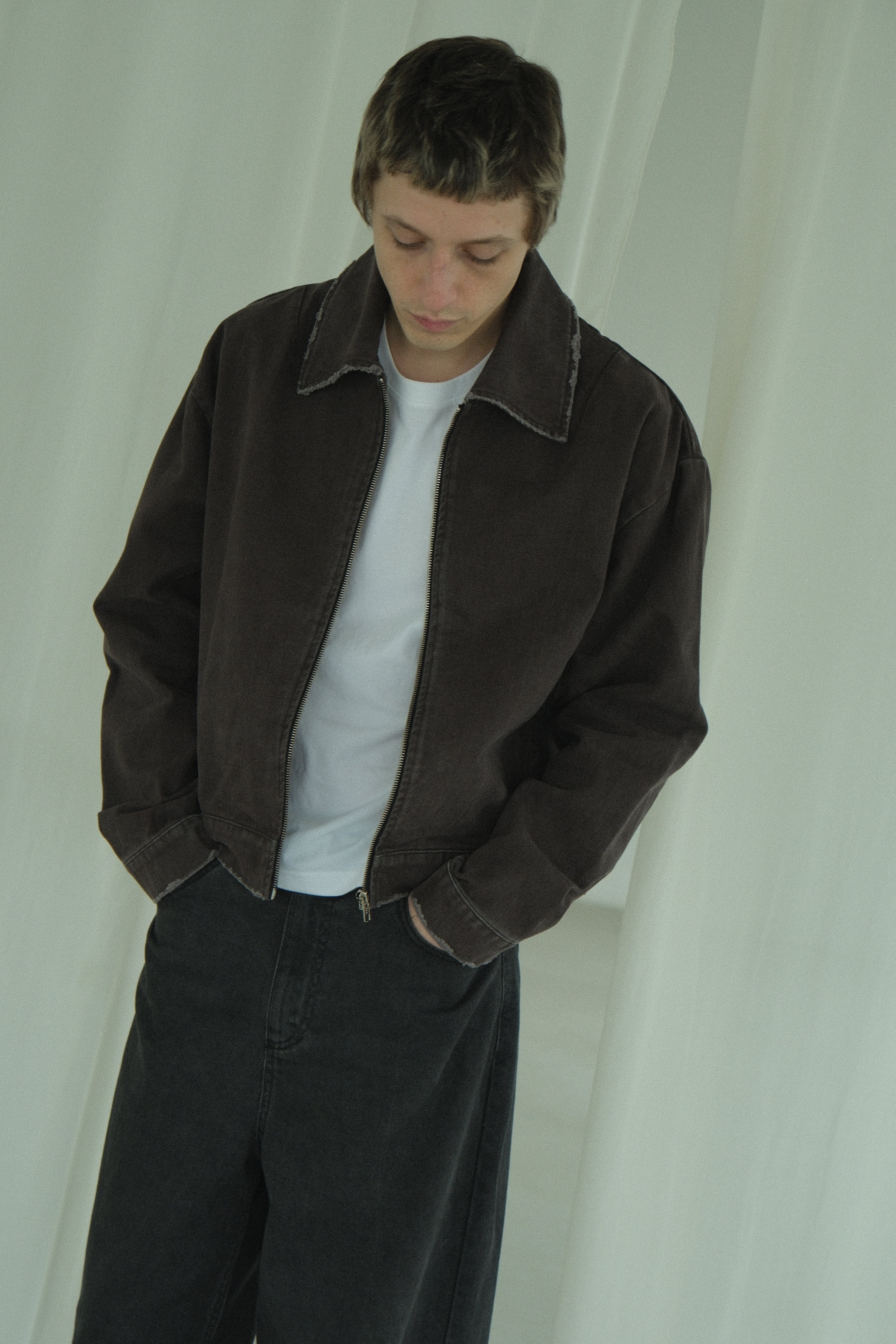 Work jacket / washed grey