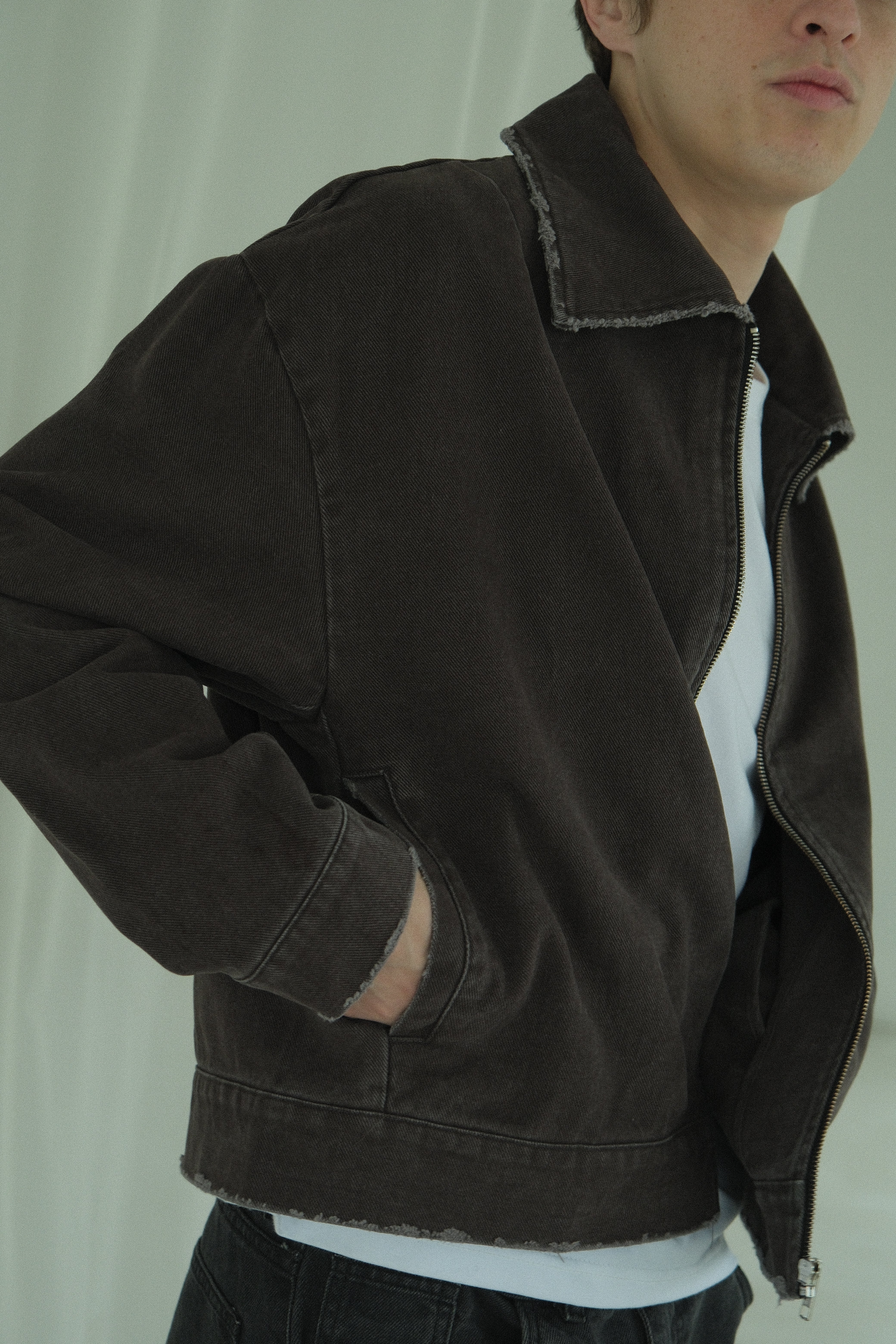 Work jacket / washed grey