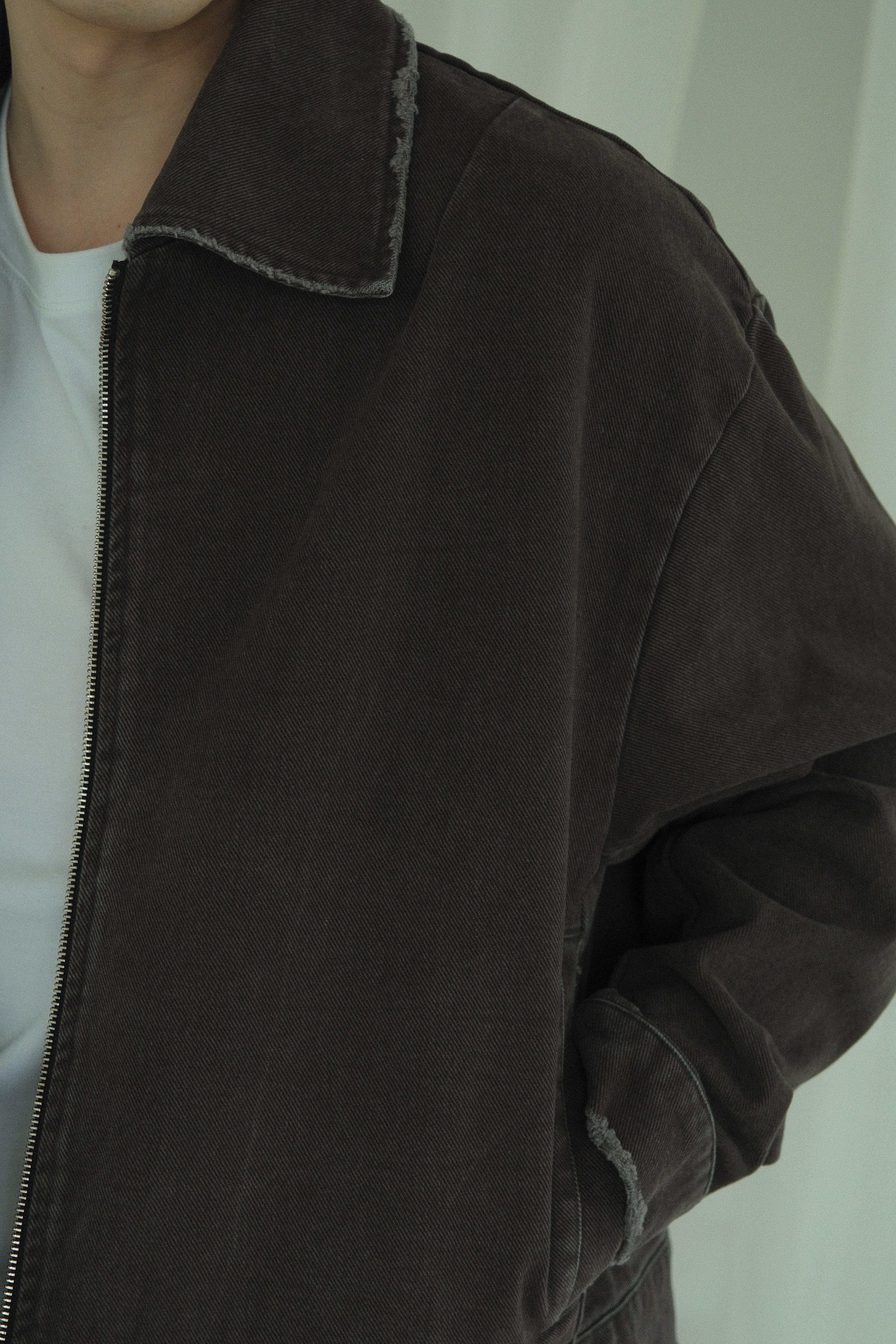 Work jacket / washed grey