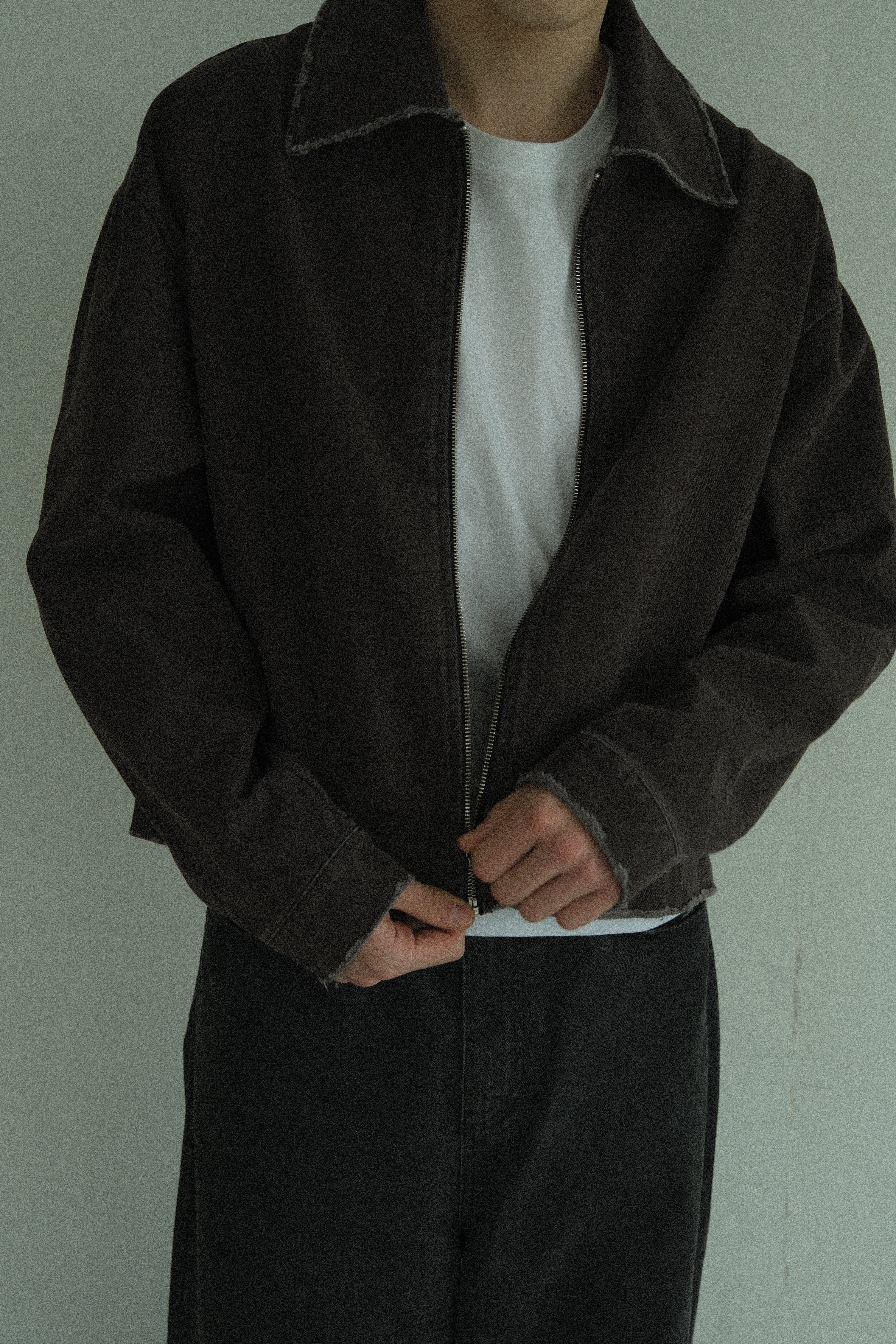 Work jacket / washed grey