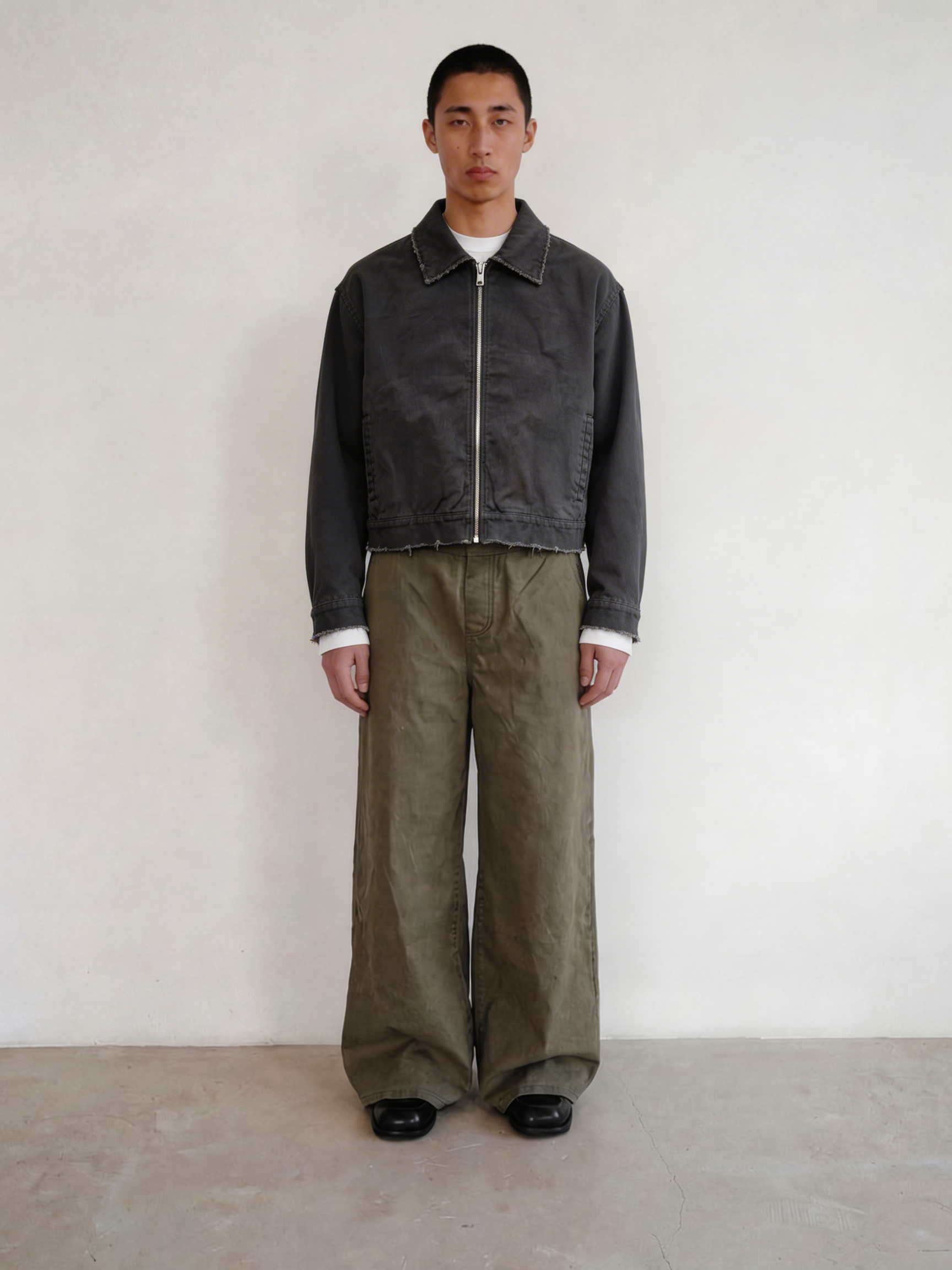 Work jacket / washed grey