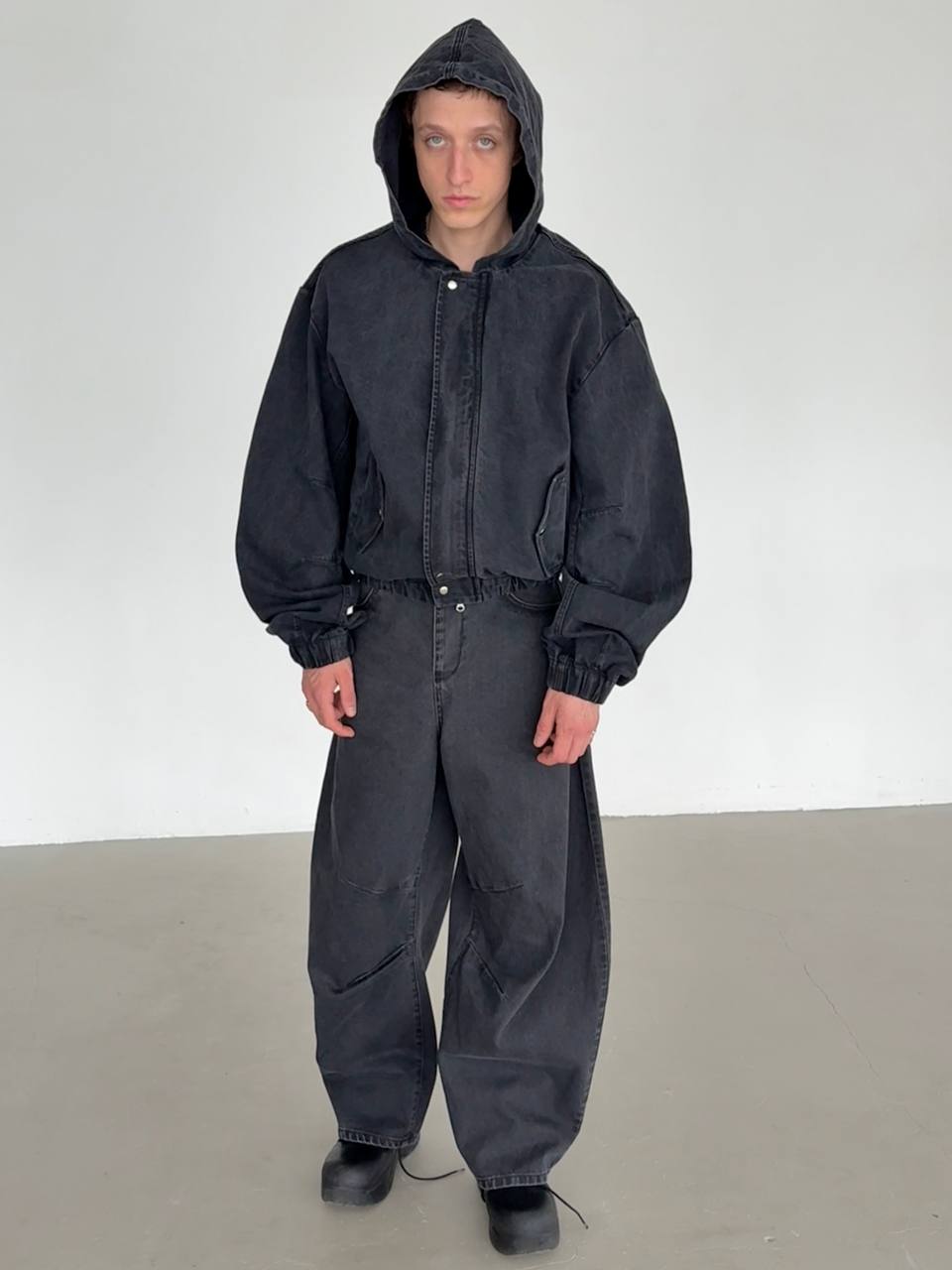 Wedge Italian Denim Pants