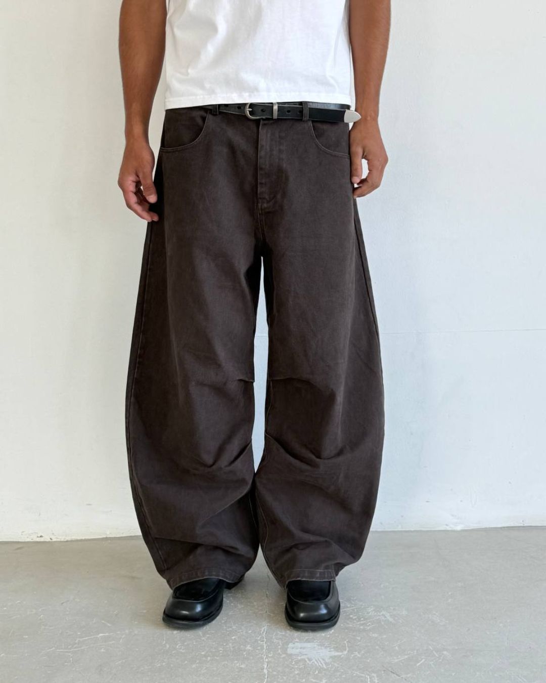 Washed pants / Grey