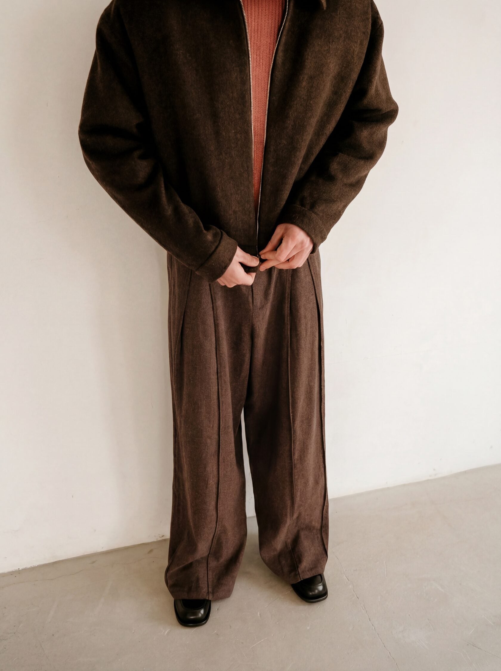 Wool pants / brown