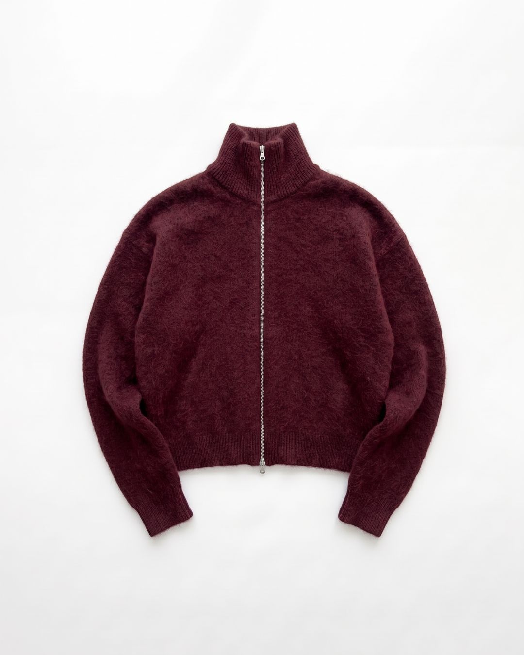 Zip sweater / Burgundy