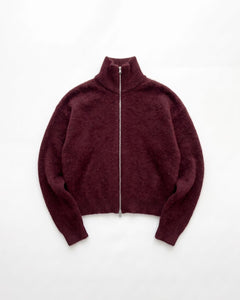 Zip sweater / Burgundy