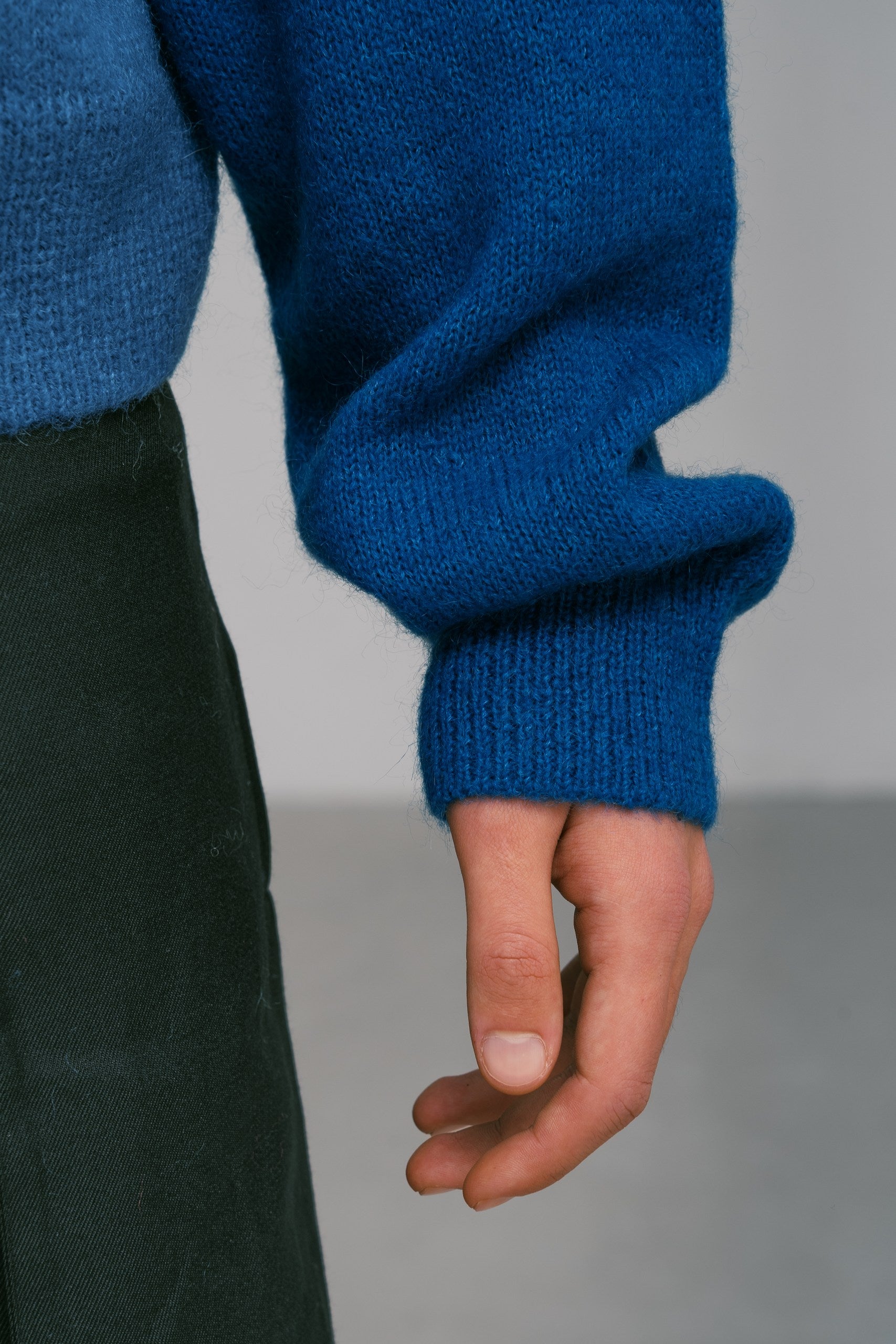 Mohair sweater cobalt
