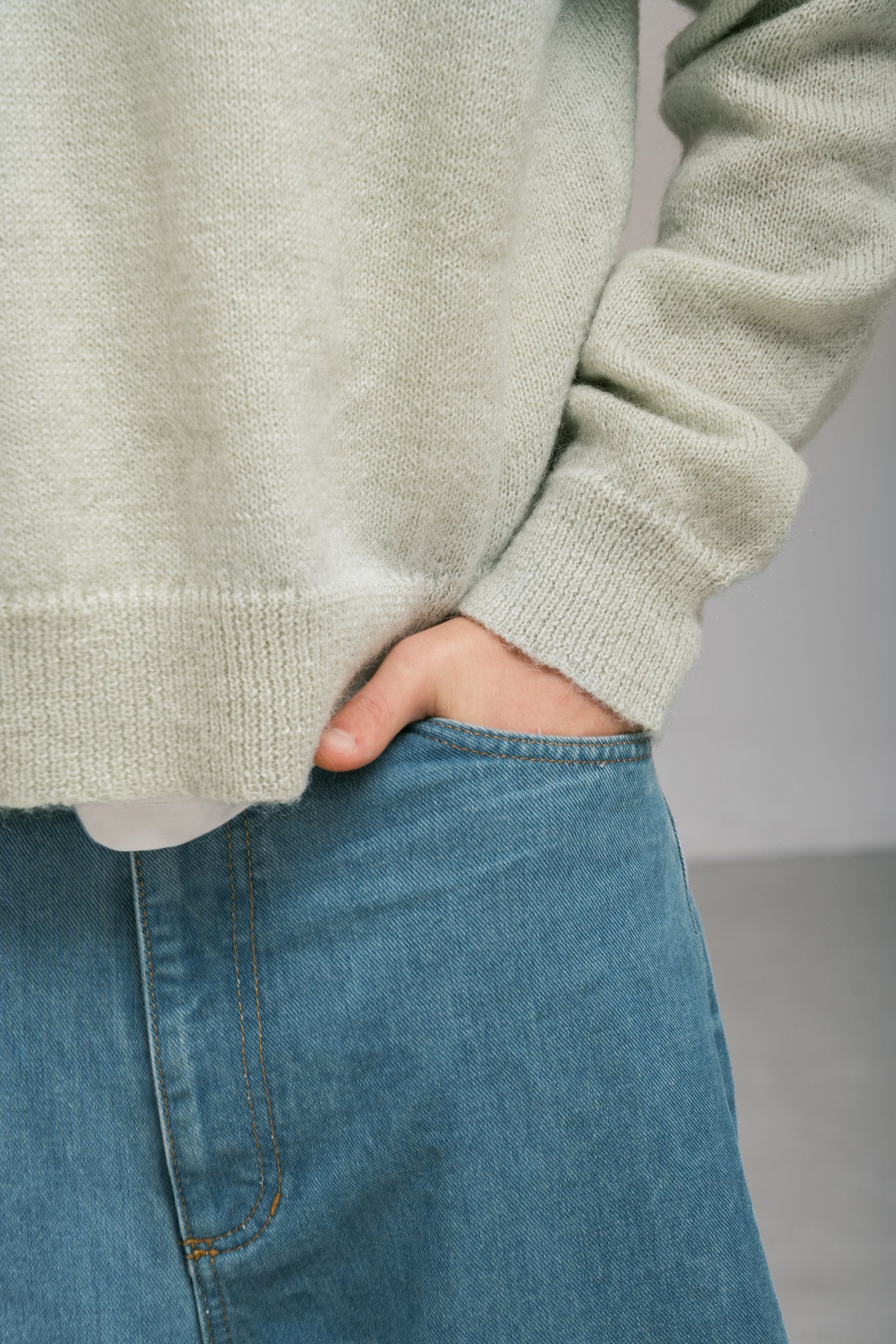 Mohair sweater mentol