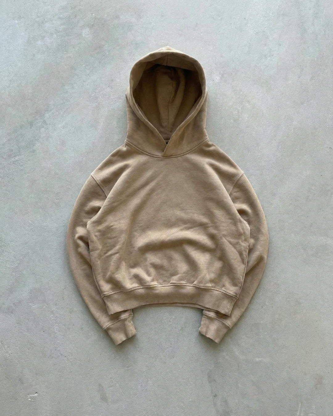 Washed hoodie / brown